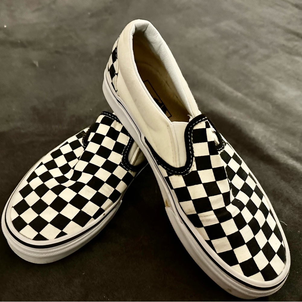 VANS Checkered in off white/black